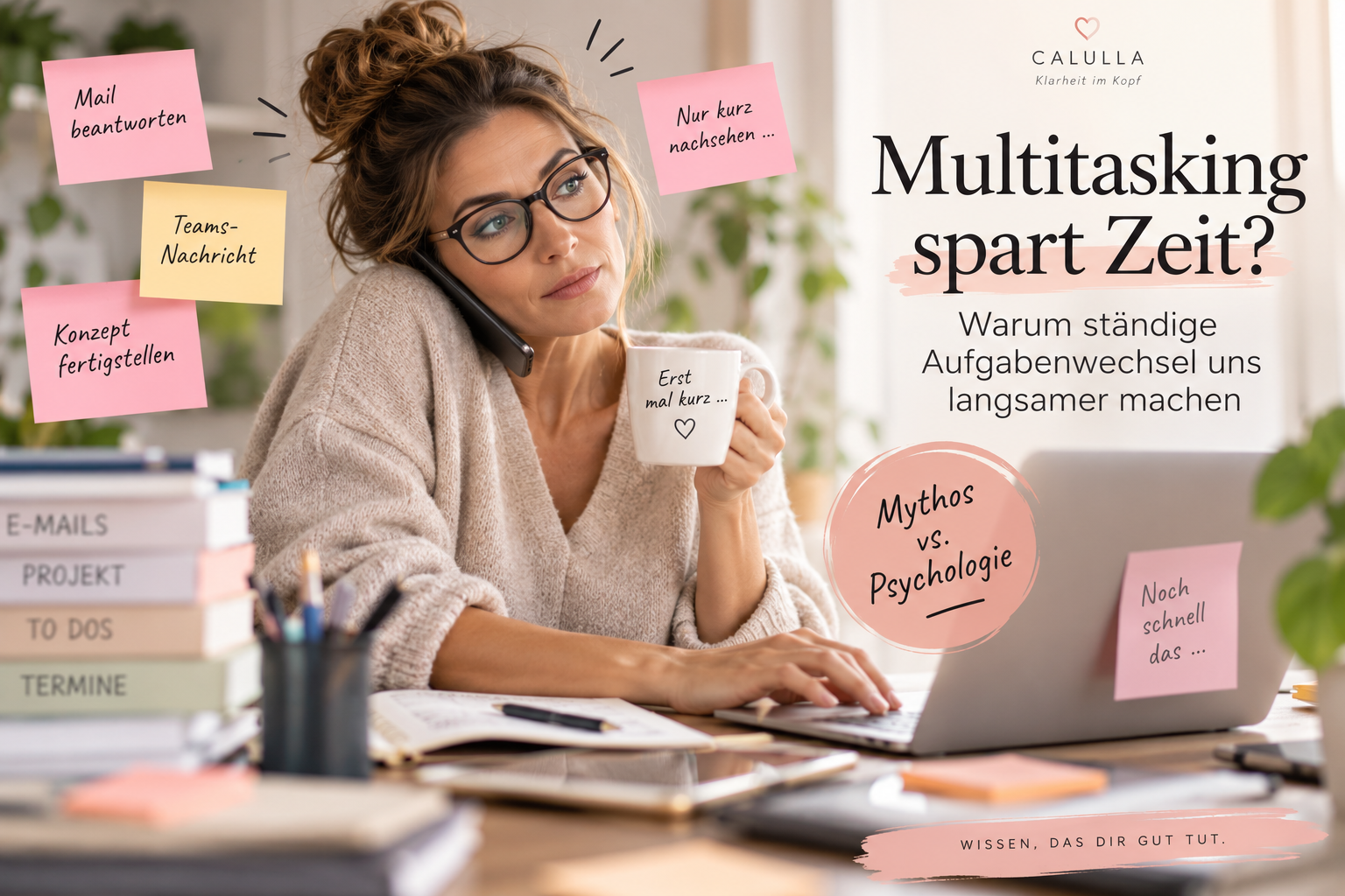 Multitasking spart Zeit? Warum ständige Aufgabenwechsel uns langsamer machen