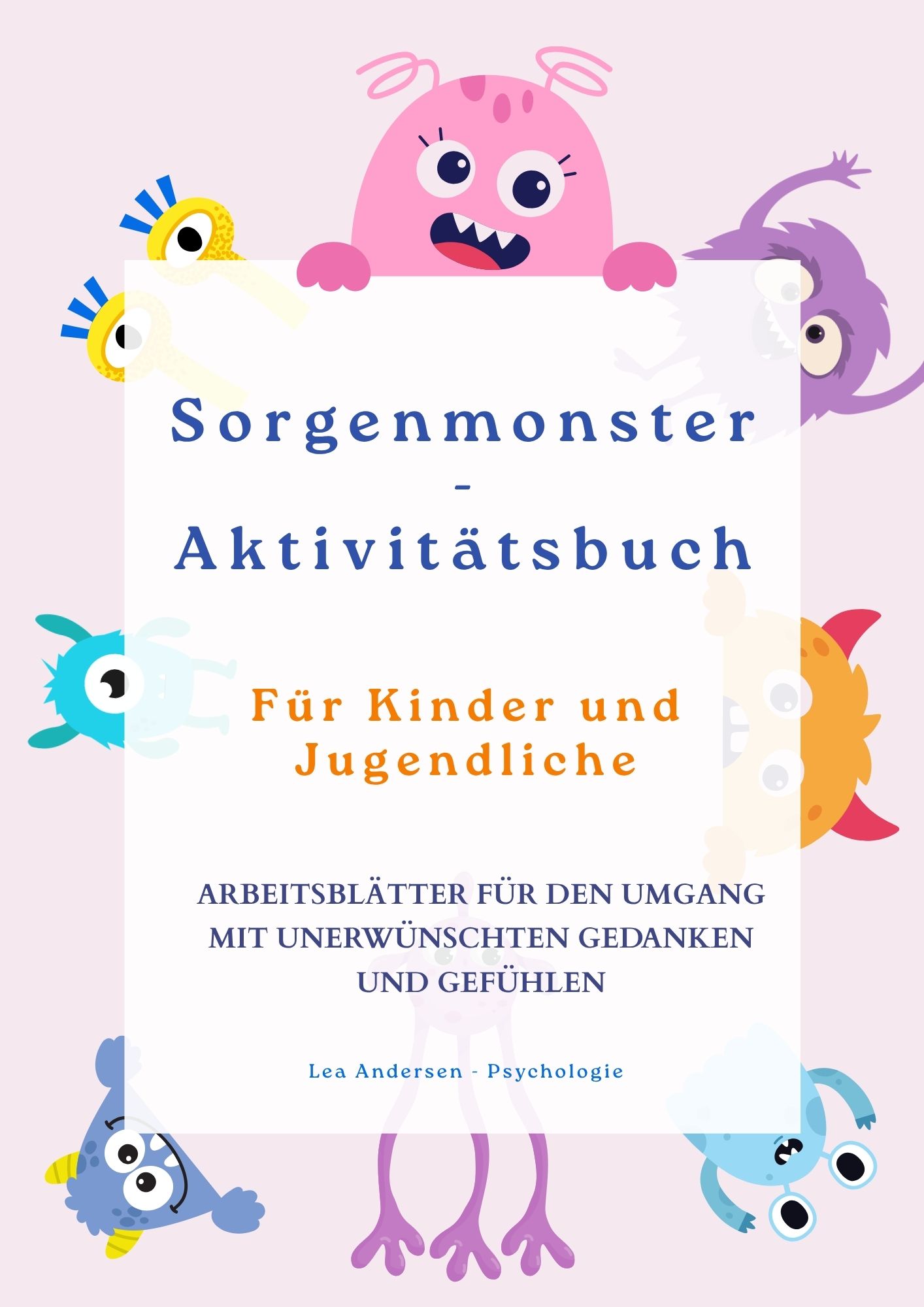 Cover von Sorgenmonster – Aktivitätsbuch für Kinder & Jugendliche